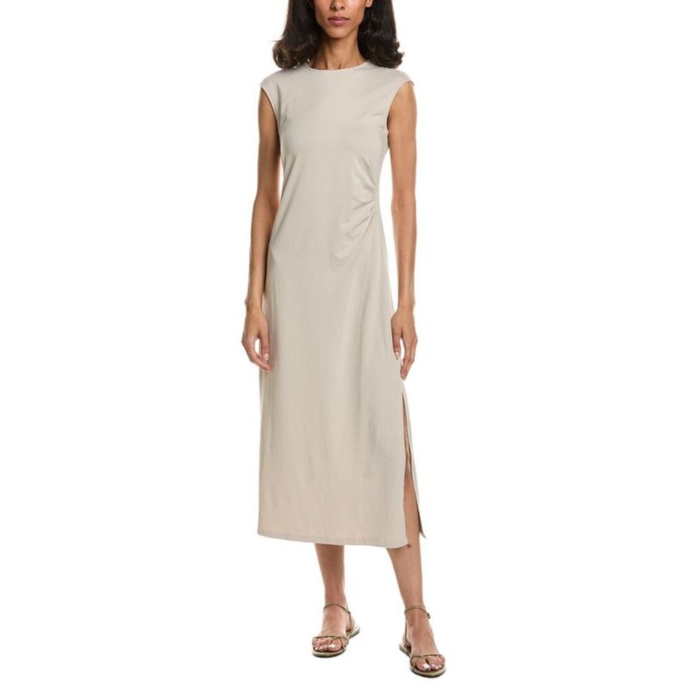 Theory Womens Cap Sleeve Pleat Dress